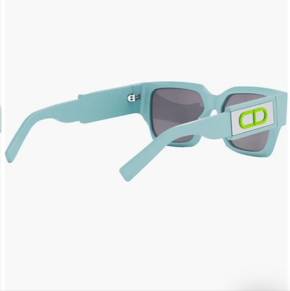 NIB Christian Dior CD SU Square Blue Sunglasses 599$ Retail - Picture 3 of 10